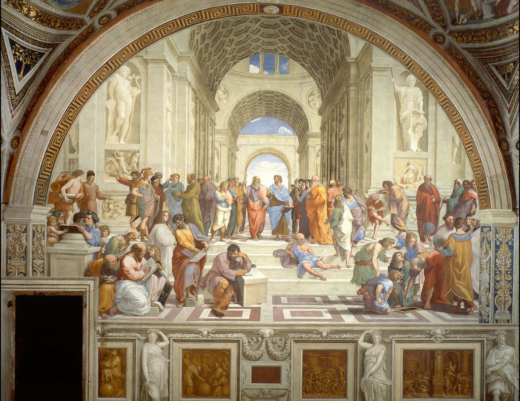 La Scuola di Atene è un affresco (770×500 cm circa) di Raffaello Sanzio, databile al 1509-1511 ed è situato nella Stanza della Segnatura, una delle quattro "Stanze Vaticane", poste all'interno dei Palazzi Apostolici. Rappresenta una delle opere pittoriche più rilevanti dello Stato della Città del Vaticano, visitabile all'interno del percorso dei Musei Vaticani.